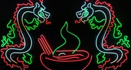 "Dragons" custom neon sign 
